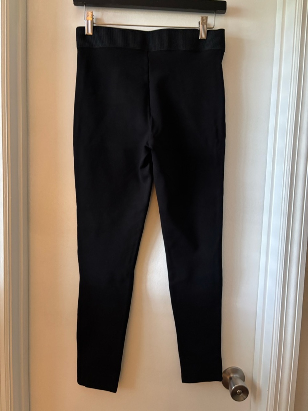 Zara Basic Black Stretch Waistband Pants - Picture 2 of 5